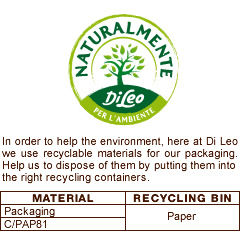 Here at Di Leo we use recyclable materials for our packaging