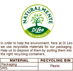 Here at Di Leo we use recyclable materials for our packaging