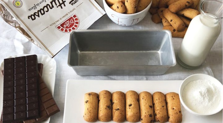 Plumcake con crema speciale al cioccolato